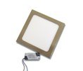 18W Квадратен Иноксов LED Панел за Вграждане 3000К Топло Бяла Светлина
