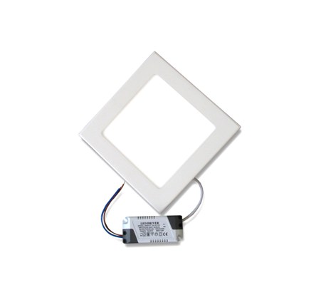 9W Квадратен Бял LED Панел за Вграждане 3000К Топло Бяла Светлина
