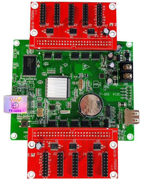 Асинхронен Контролер за RGB LED Дисплей 320x128 - 8xHUB75 Асинхронен Контролер за RGB LED Дисплей 320x128 - 8xHUB75