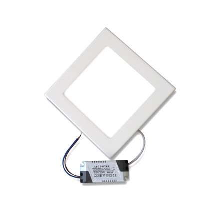 18W Квадратен Бял LED Панел за Вграждане 6000К Студено Бяла Светлина - Затвори