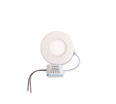 3W Кръгъл Бял LED Панел за Вграждане 4500К Неутрално Бяла Светлина - Затвори