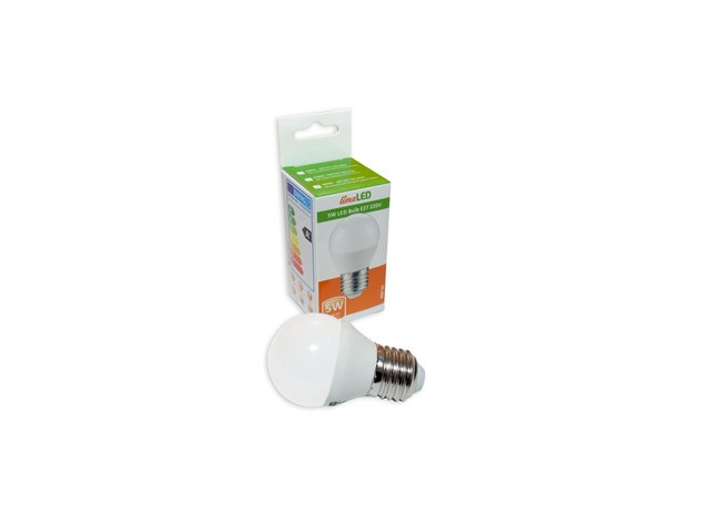 5W LED Крушка E27 - G45 3000K Топло Бяла Светлина - Затвори