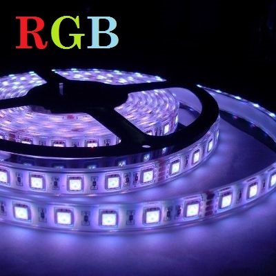 Комплект RGB LED ЛЕНТА SMD5050 150 диода 36W 5 метра - Затвори