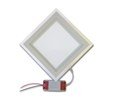 18W Квадратен LED Панел за Вграждане със Стъклена Периферия - 6000К Студено Бяла Светлина