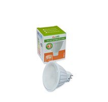 5W G5.3 220V LED Луничка 6000K Студено Бяла Светлина Термопластик - Димираща