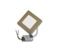 6W Квадратен Иноксов LED Панел за Вграждане 4500К Натурално Бяла Светлина