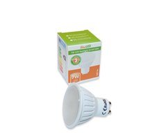 7W Термопластик GU10 220V LED Луничка 6000K Студено Бяла Светлина 7W Термопластик GU10 220V LED Луничка 6000K Студено Бяла Светлина