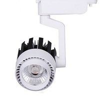 20W LED COB Релсов Прожектор - Бял 4500К Неутрално Бяла Светлина