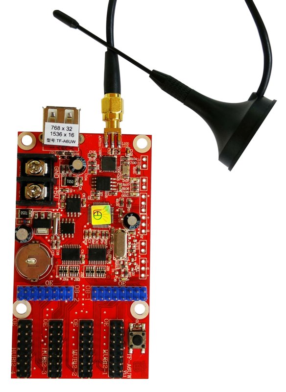WiFi Контролер за Едноцветни LED Дисплей 384x64 - 4xHUB12 WiFi Контролер за Едноцветни LED Дисплей 384x64 - 4xHUB12