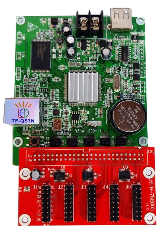 Асинхронен Контролер за RGB LED Дисплей 320x64 - 4xHUB75 Асинхронен Контролер за RGB LED Дисплей 320x64 - 4xHUB75