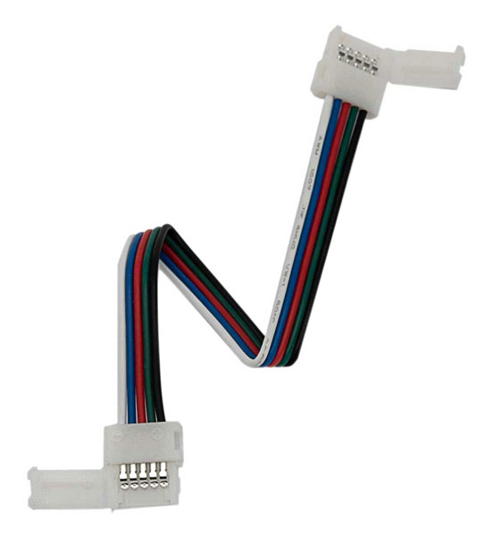 Конектор с кабел за RGB+W LED Лента SMD5050 - 12mm Конектор с кабел за RGB+W LED Лента SMD5050 - 12mm