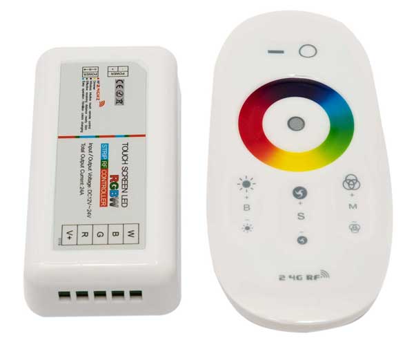 RGBW/RGB+W LED Контролер 288W - Touch RF Дистанционно управление - Затвори