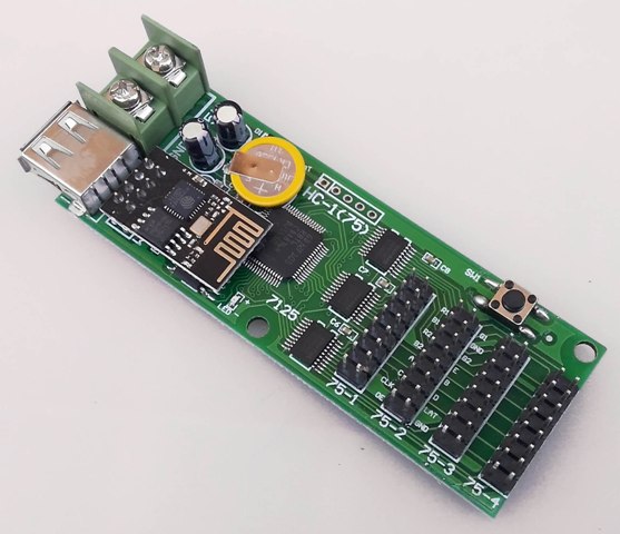 WI-FI Контролер за RGB LED Дисплей 416x64 - 4xHUB75