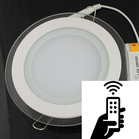 18W Кръгъл LED Панел за Вграждане със Стъклена Периферия Променлива Светлина с опция за Дистанционно управление 18W Кръгъл LED Панел за Вграждане със Стъклена Периферия Променлива Светлина с опция за Дистанционно управление