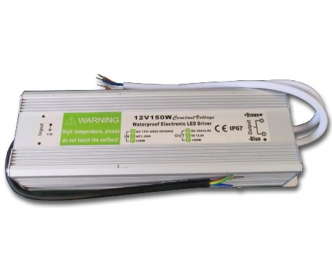 150W 12A 12V Влагозащитено Захранване IP67 за LED Ленти - Затвори