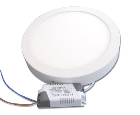 24W Кръгъл LED Панел за Повърхностен Монтаж 3000К Топло Бяла Светлина - Затвори