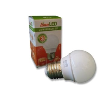 2,2W LED Крушка E27 - G40 4500K Бяла Светлина - Затвори