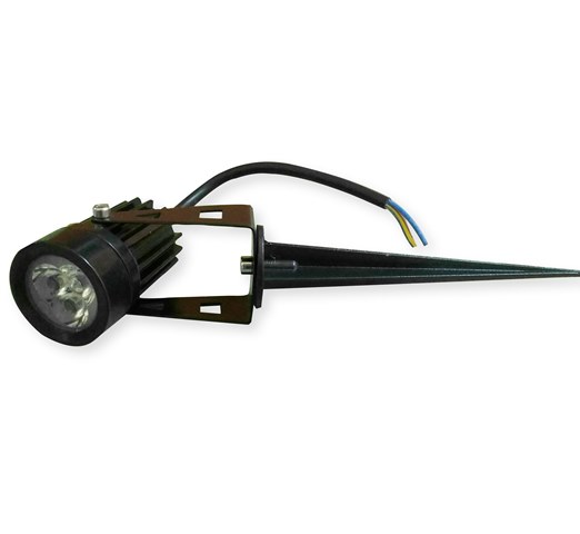 3W LED Спот Градински Прожектор с Колче - 220V - Затвори