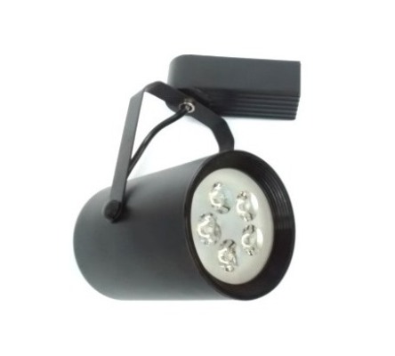 5W LED Релсов Прожектор - Черен 6000К Студено Бяла Светлина - Затвори
