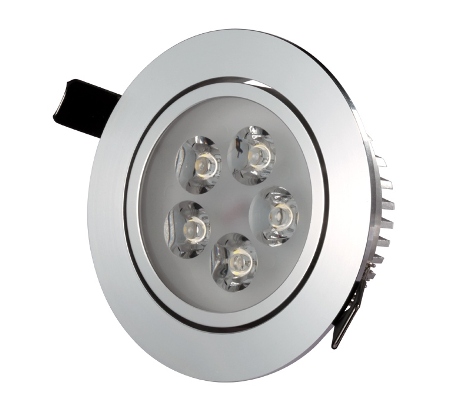 5W Кръгла Спот LED Луна 4500К Неутрално Бяла Светлина - Затвори
