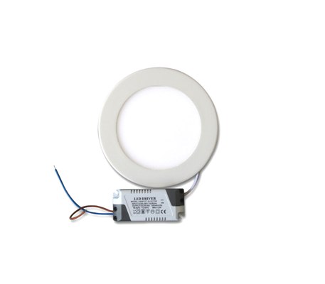 9W Кръгъл Бял LED Панел за Вграждане 4500К Неутрално Бяла Светлина - Затвори