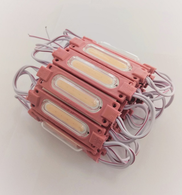 1W 12V COB LED Светодиоден модул IP65 - Светло лилав